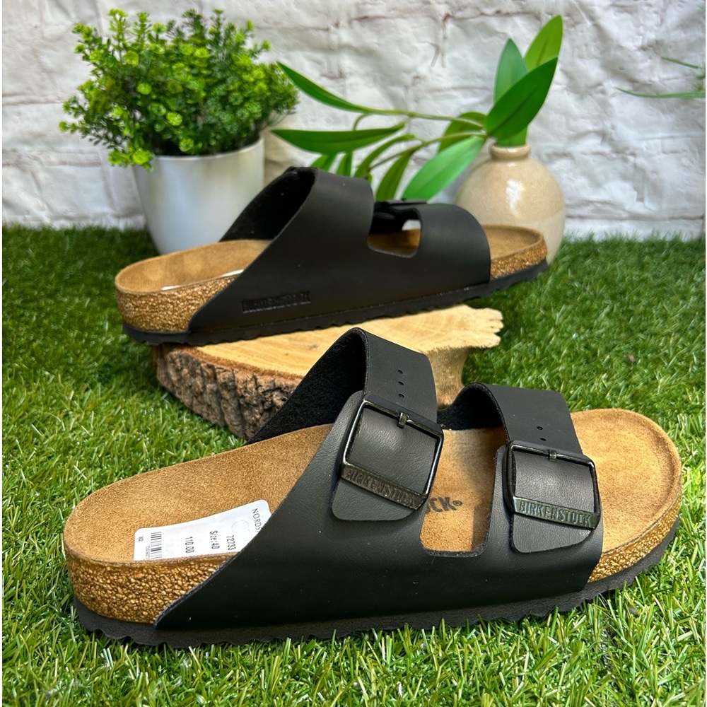 BIRKENSTOCK ARIZONA BIRKO-FLOR Black Size 40 -NEW-